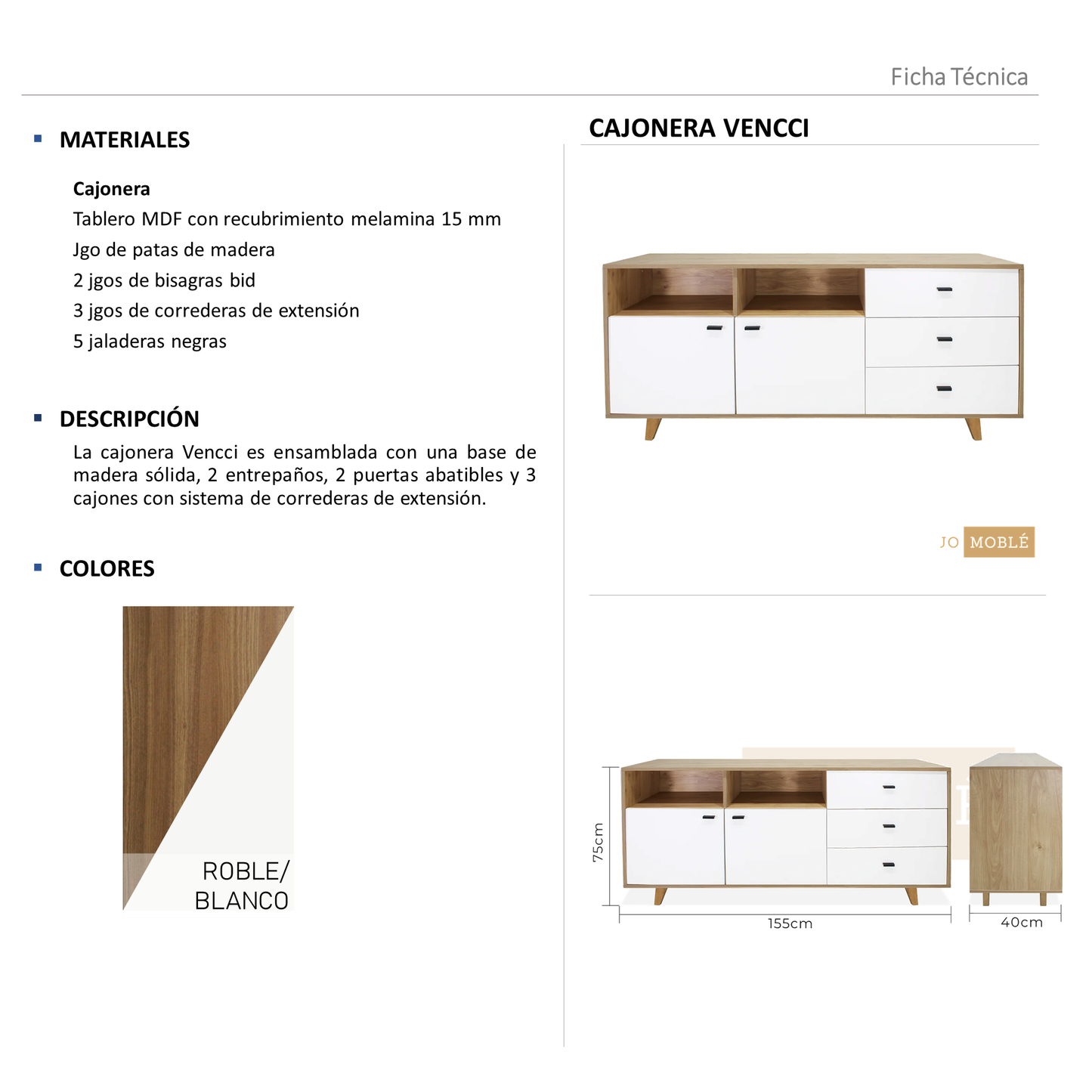 Cajonera Vencci