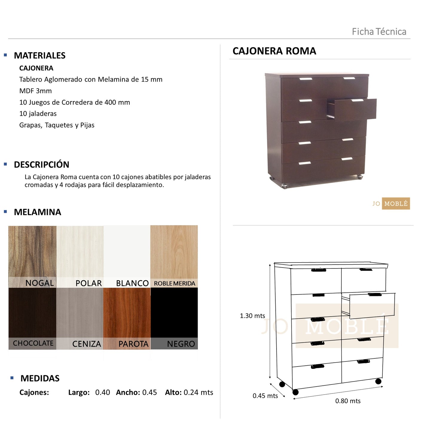 Cajonera Roma
