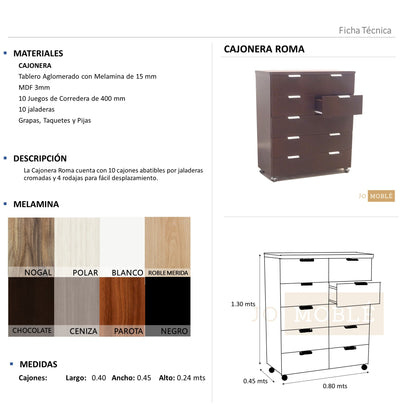 Cajonera Roma