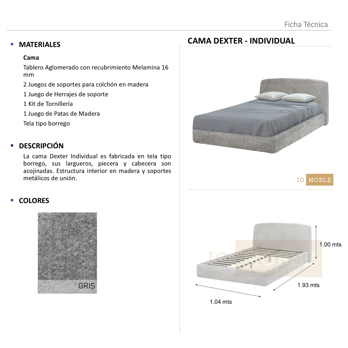 Cama Dexter