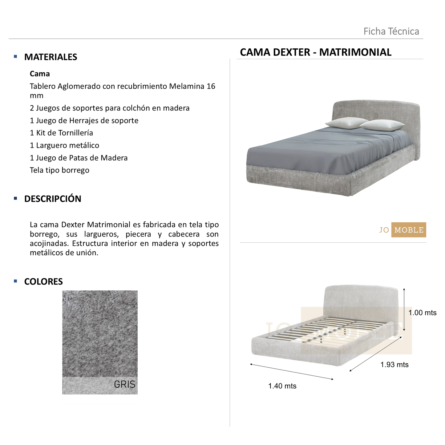 Cama Dexter
