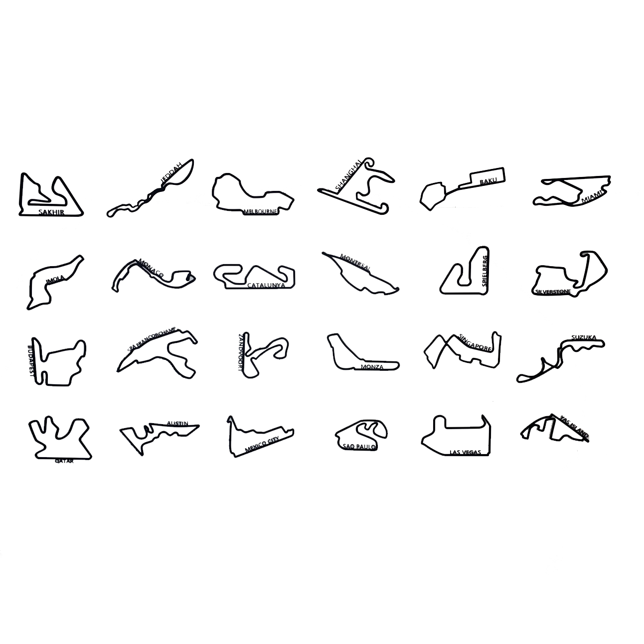 Circuitos de la F1 Temporada 2023