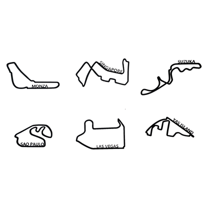 Set de 6 circuitos Formula 1